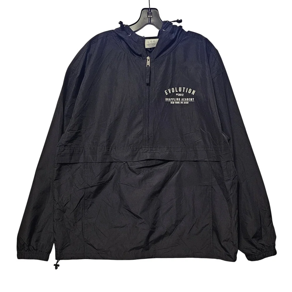 Champion Mens Evolution Grappling‎ Academy Jiu Jitsu Anorak Jacket Black Large